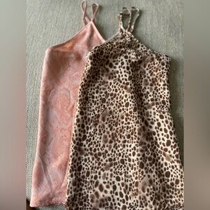 Leopard and Pink Patterned Tops